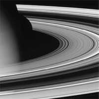 Anéis de Saturno fotografados pela sonda Cassini-Huygens